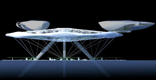 Аэротель - концептуальный проект отеля на воде