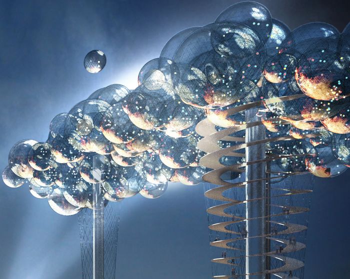 The Cloud - концепт фантастического облака над Лондоном