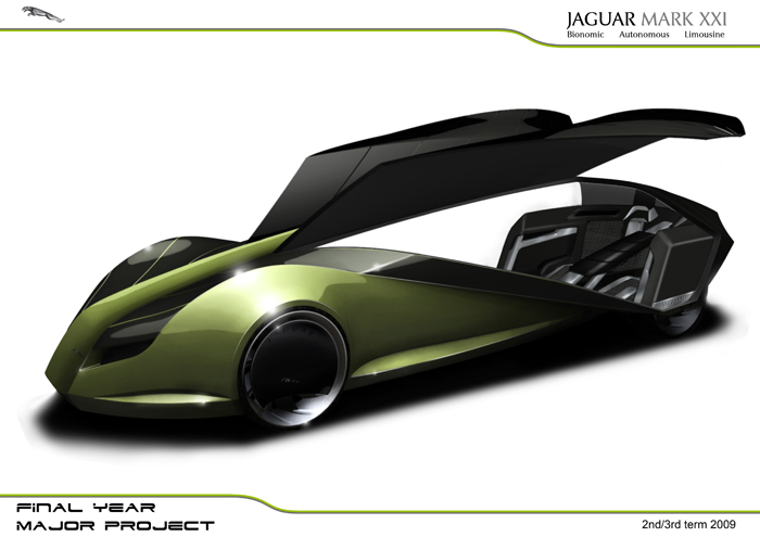 Jaguar Mark XXI - концепт автономного автомобиля  на солнечной энергии