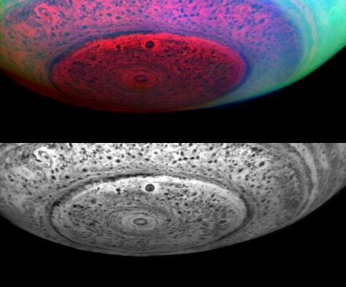 Ураган на южном полюсе Сатурна