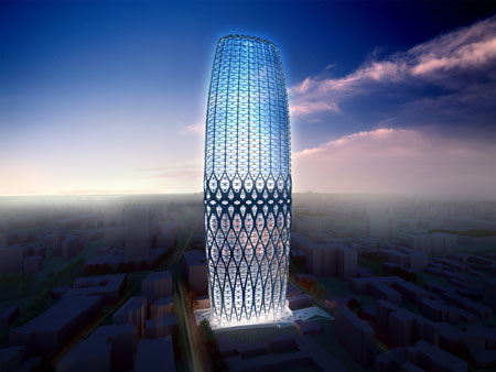 Башня Доробани - экстравагантный проект небоскреба в Бухаресте