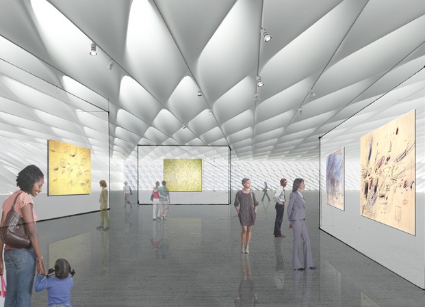 Дизайн нового музея для фонда The Broad Art Foundation