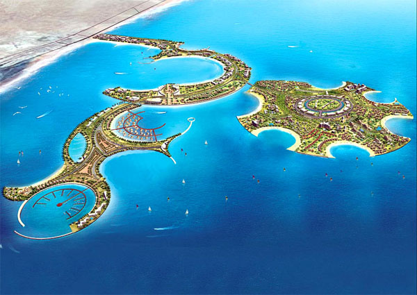 Al Marjan Islands искусственные острова