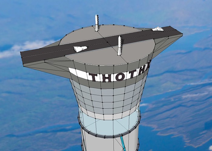 Thothx - проект 20-километровой надувной башни