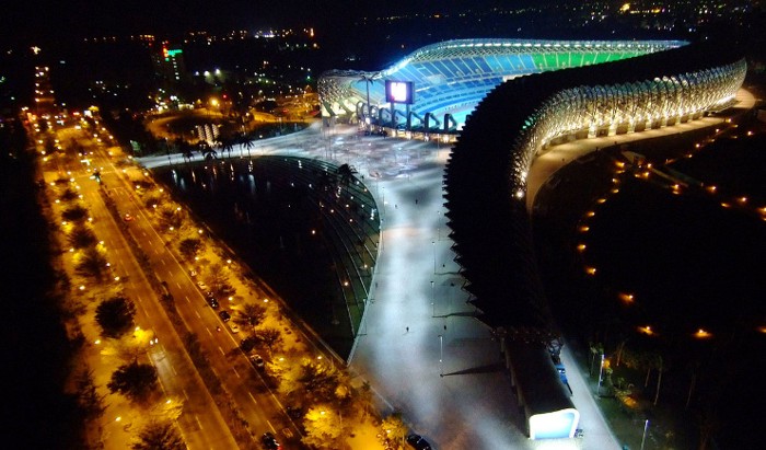 Эко-стадион на солнечной энергии в Тайване