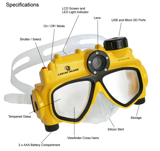 Liquid Image UDCM310 - водонепроницаемая маска для подводной съемки