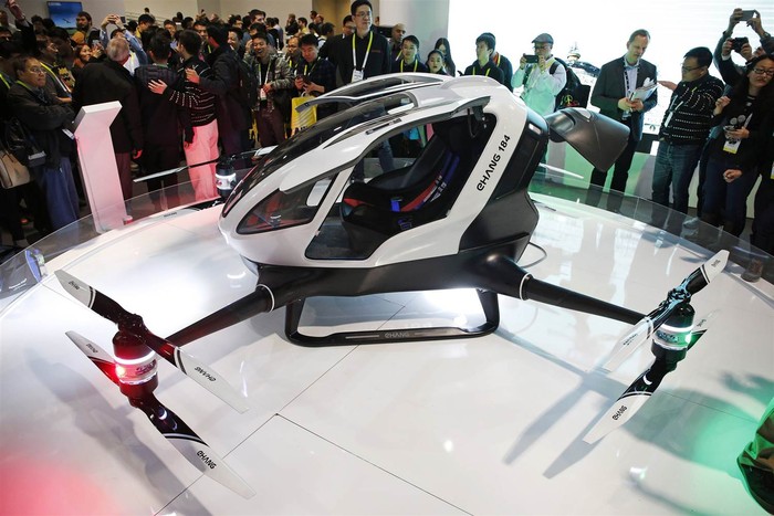 Ehang 184 - концепт пассажирского дрона