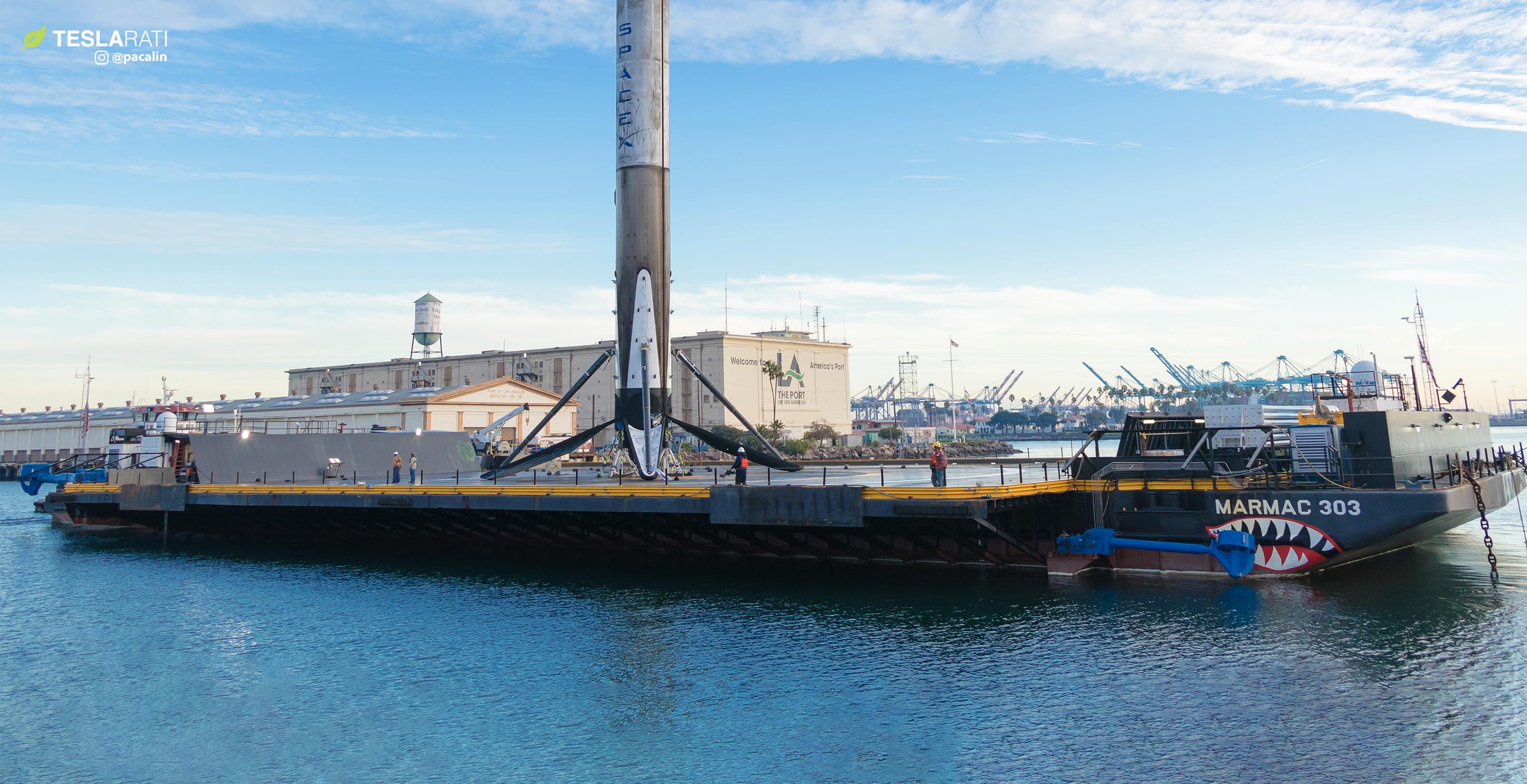 SpaceX отправляет беспилотный корабль Falcon 9 по морю