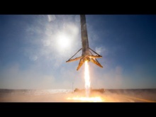 Embedded thumbnail for Спуск отработанной ступени Falcon 9 на баржу